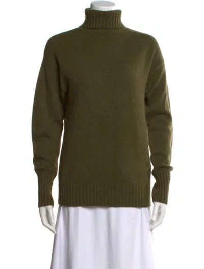 Pre-owned Naadam Cashmere Turtleneck Sweater In Green