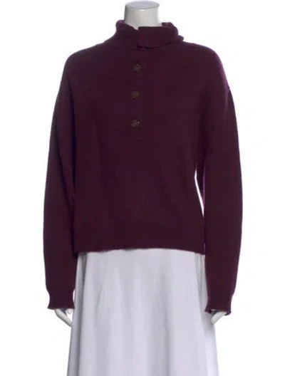 Pre-owned Naadam Cashmere Turtleneck Sweater In Purple
