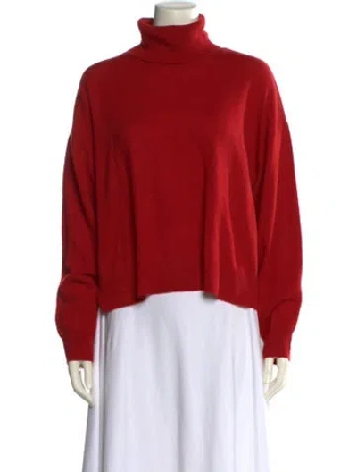 Pre-owned Naadam Cashmere Turtleneck Sweater W/ Tags In Red