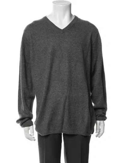 Pre-owned Naadam Cashmere V-neck Cardigan W/ Tags In Gray