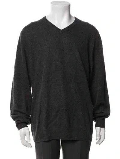 Pre-owned Naadam Cashmere V-neck Pullover W/ Tags In Gray