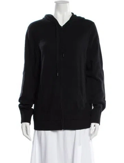 Pre-owned Naadam Cashmere V-neck Sweater In Black