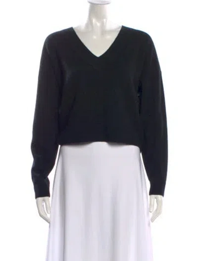 Pre-owned Naadam Cashmere V-neck Sweater In Black