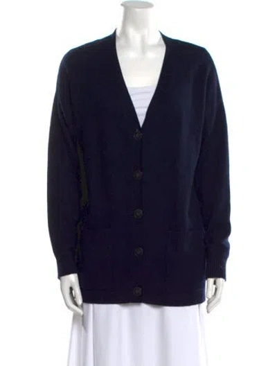 Pre-owned Naadam Cashmere V-neck Sweater In Black