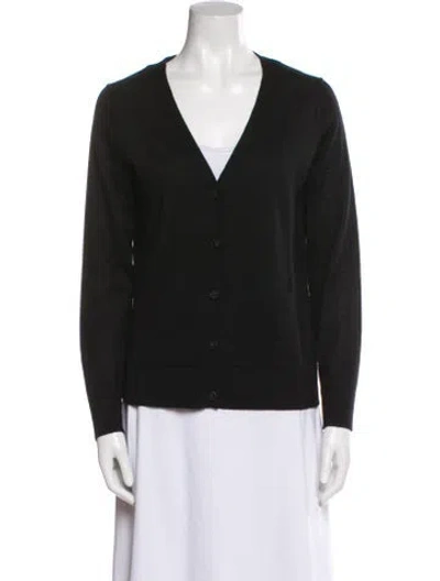 Pre-owned Naadam Cashmere V-neck Sweater In Black