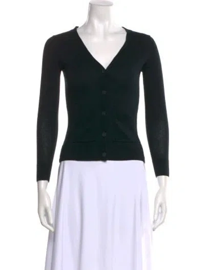 Pre-owned Naadam Cashmere V-neck Sweater In Black