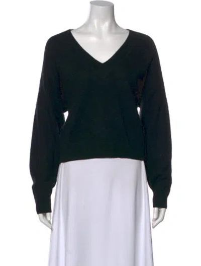 Pre-owned Naadam Cashmere V-neck Sweater In Black