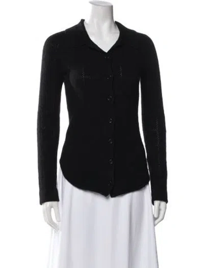Pre-owned Naadam Cashmere V-neck Sweater In Black