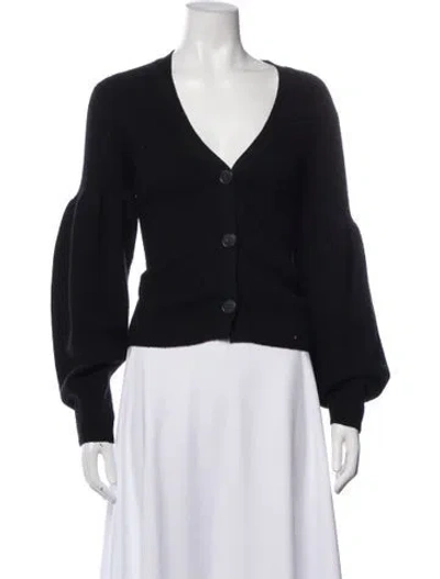 Pre-owned Naadam Cashmere V-neck Sweater In Black
