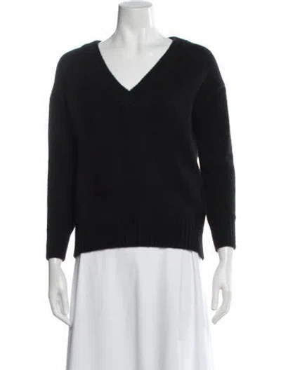Pre-owned Naadam Cashmere V-neck Sweater In Black