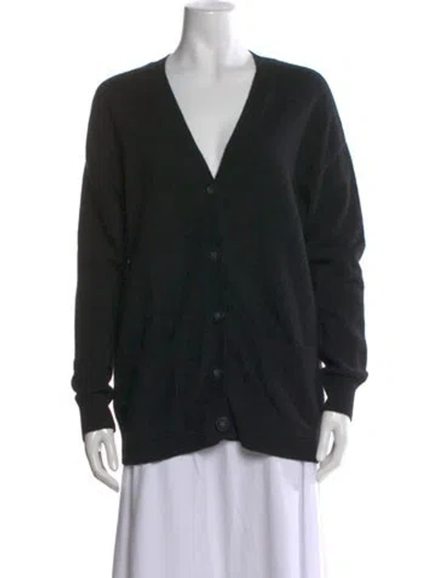 Pre-owned Naadam Cashmere V-neck Sweater In Black