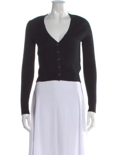 Pre-owned Naadam Cashmere V-neck Sweater In Black