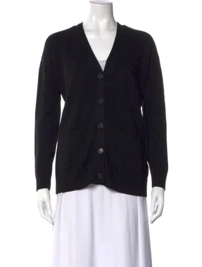 Pre-owned Naadam Cashmere V-neck Sweater In Black