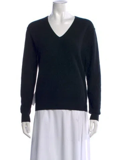 Pre-owned Naadam Cashmere V-neck Sweater In Black