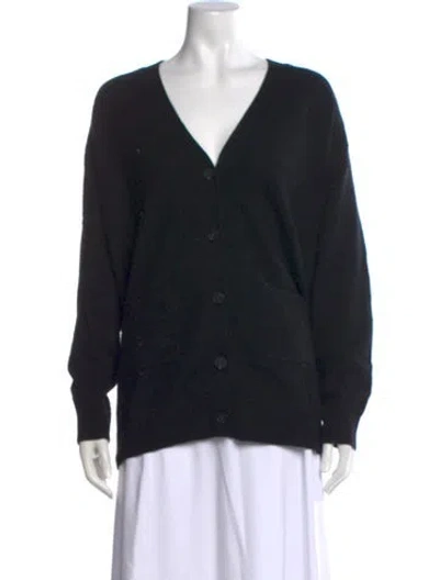 Pre-owned Naadam Cashmere V-neck Sweater In Black