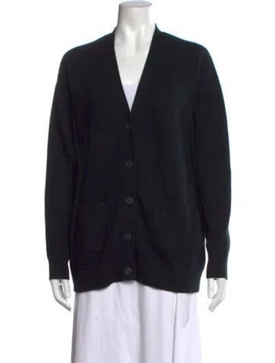 Pre-owned Naadam Cashmere V-neck Sweater In Black