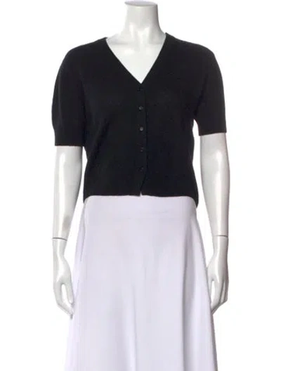 Pre-owned Naadam Cashmere V-neck Sweater In Black