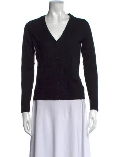 Pre-owned Naadam Cashmere V-neck Sweater In Black