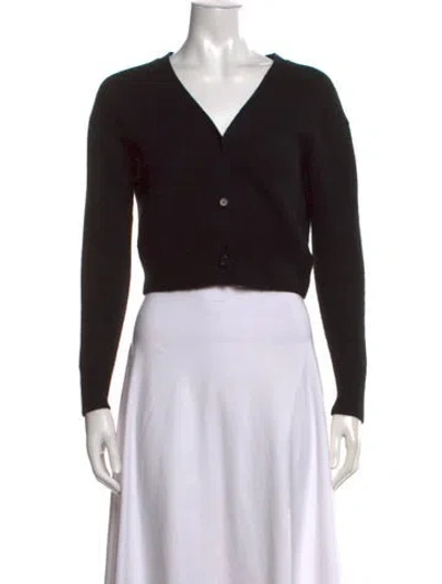 Pre-owned Naadam Cashmere V-neck Sweater In Black