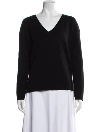 Pre-owned Naadam Cashmere V-neck Sweater In Black