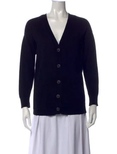 Pre-owned Naadam Cashmere V-neck Sweater In Black