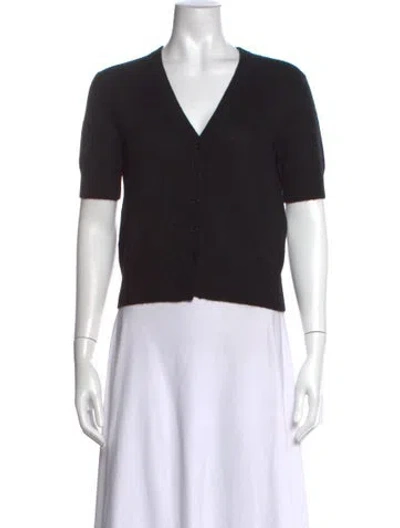 Pre-owned Naadam Cashmere V-neck Sweater In Black