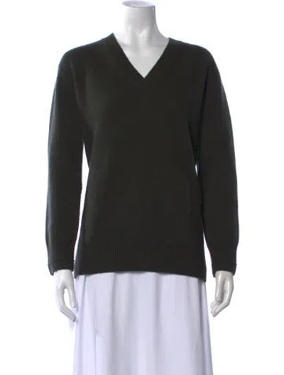 Pre-owned Naadam Cashmere V-neck Sweater In Black