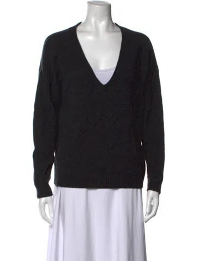 Pre-owned Naadam Cashmere V-neck Sweater In Black