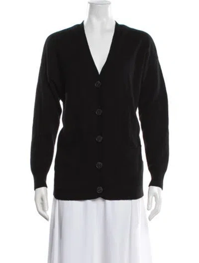 Pre-owned Naadam Cashmere V-neck Sweater In Black