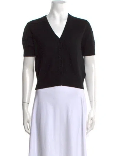 Pre-owned Naadam Cashmere V-neck Sweater In Black