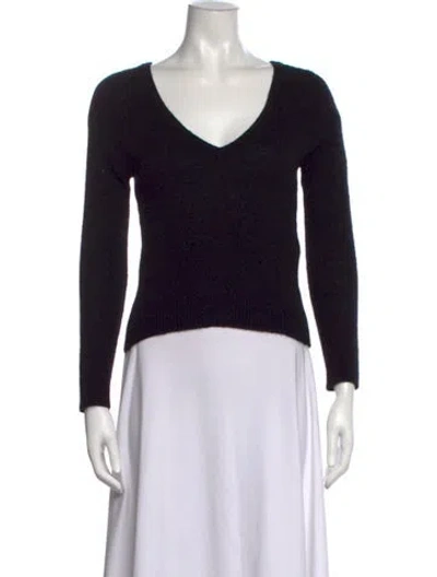 Pre-owned Naadam Cashmere V-neck Sweater In Black