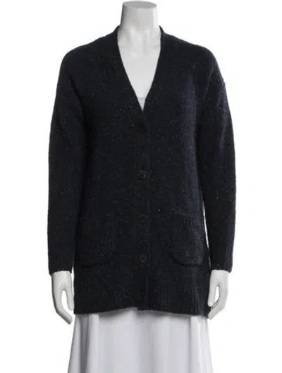 Pre-owned Naadam Cashmere V-neck Sweater In Blue