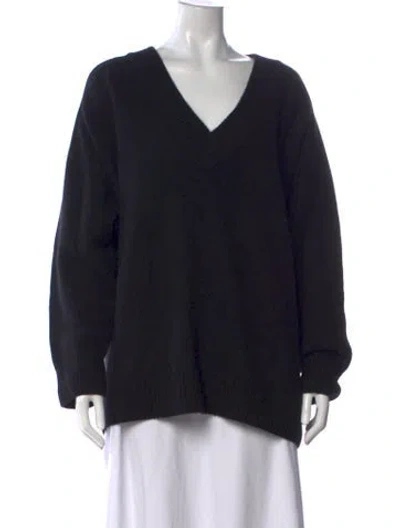 Pre-owned Naadam Cashmere V-neck Sweater In Blue