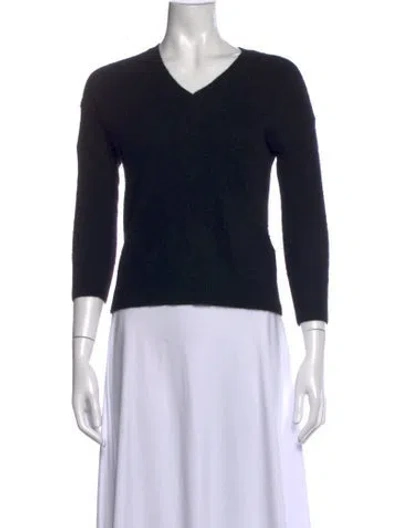 Pre-owned Naadam Cashmere V-neck Sweater In Blue