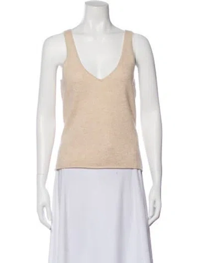 Pre-owned Naadam Cashmere V-neck Sweater In Gray