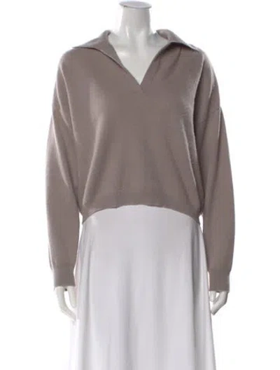 Pre-owned Naadam Cashmere V-neck Sweater In Gray
