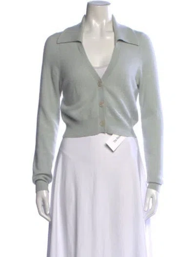 Pre-owned Naadam Cashmere V-neck Sweater In Green