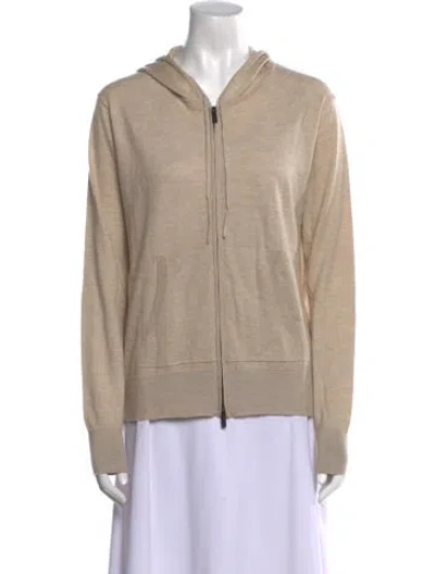 Pre-owned Naadam Cashmere V-neck Sweater In Neutral