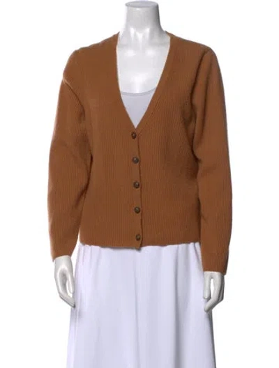 Pre-owned Naadam Cashmere V-neck Sweater In Neutral