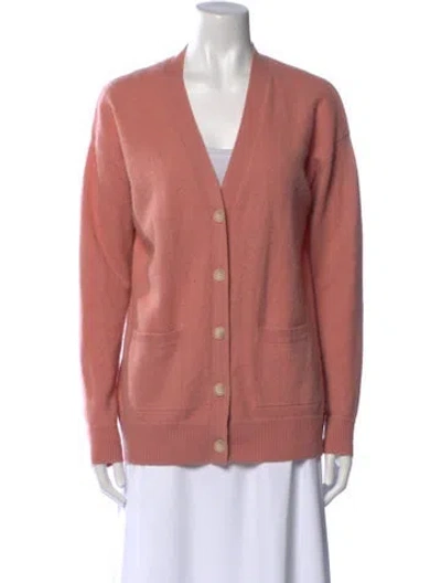 Pre-owned Naadam Cashmere V-neck Sweater In Neutral