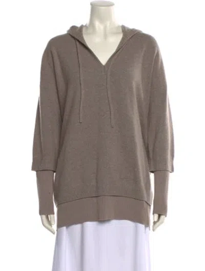 Pre-owned Naadam Cashmere V-neck Sweater In Neutral