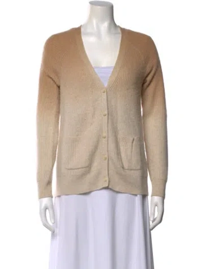 Pre-owned Naadam Cashmere V-neck Sweater In Neutral