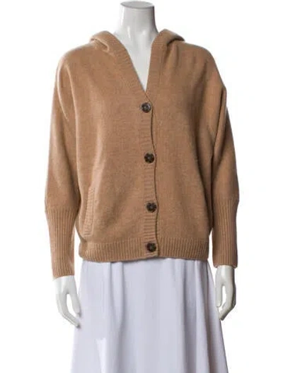 Pre-owned Naadam Cashmere V-neck Sweater In Neutral