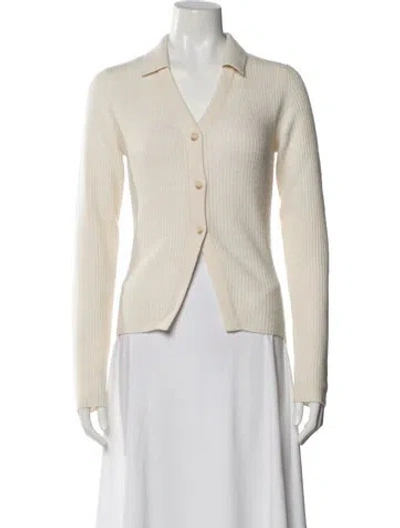 Pre-owned Naadam Cashmere V-neck Sweater In Neutral