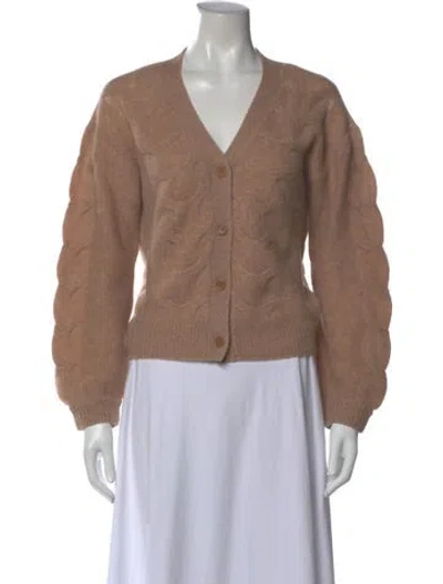 Pre-owned Naadam Cashmere V-neck Sweater In Neutral
