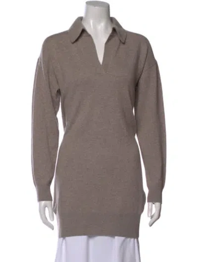 Pre-owned Naadam Cashmere V-neck Sweater In Neutral