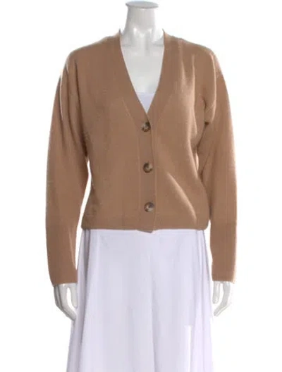 Pre-owned Naadam Cashmere V-neck Sweater In Neutral