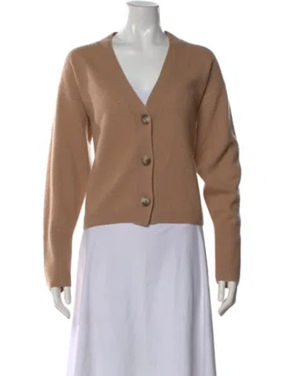 Pre-owned Naadam Cashmere V-neck Sweater In Neutral