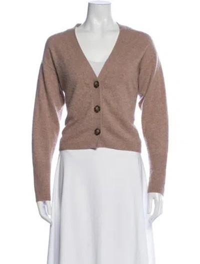 Pre-owned Naadam Cashmere V-neck Sweater In Neutral