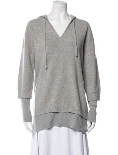 Pre-owned Naadam Cashmere V-neck Sweater In Neutral